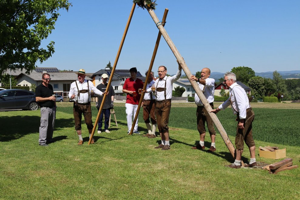 Unser Maibaum steht!