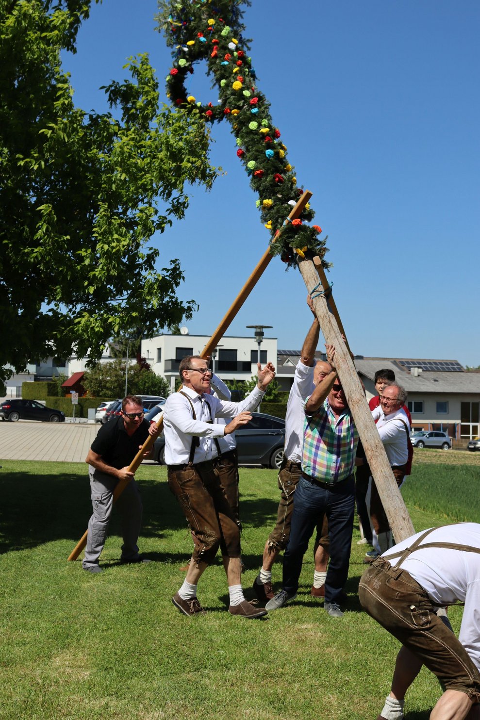 Unser Maibaum steht!