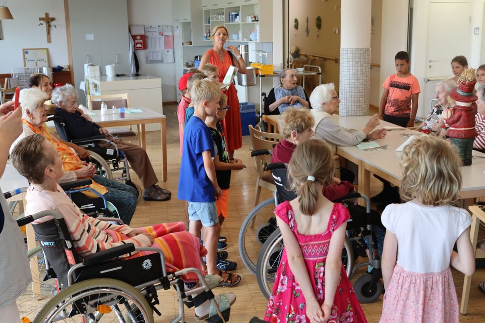 Überraschungsbesuch der Volksschulkinder