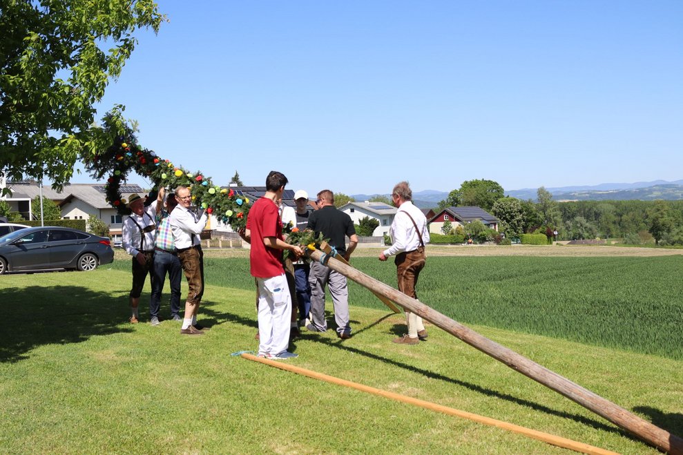 Unser Maibaum steht!