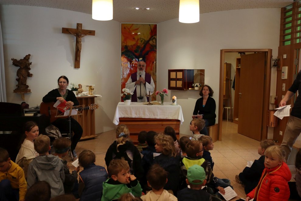 Bittgang der Volksschule